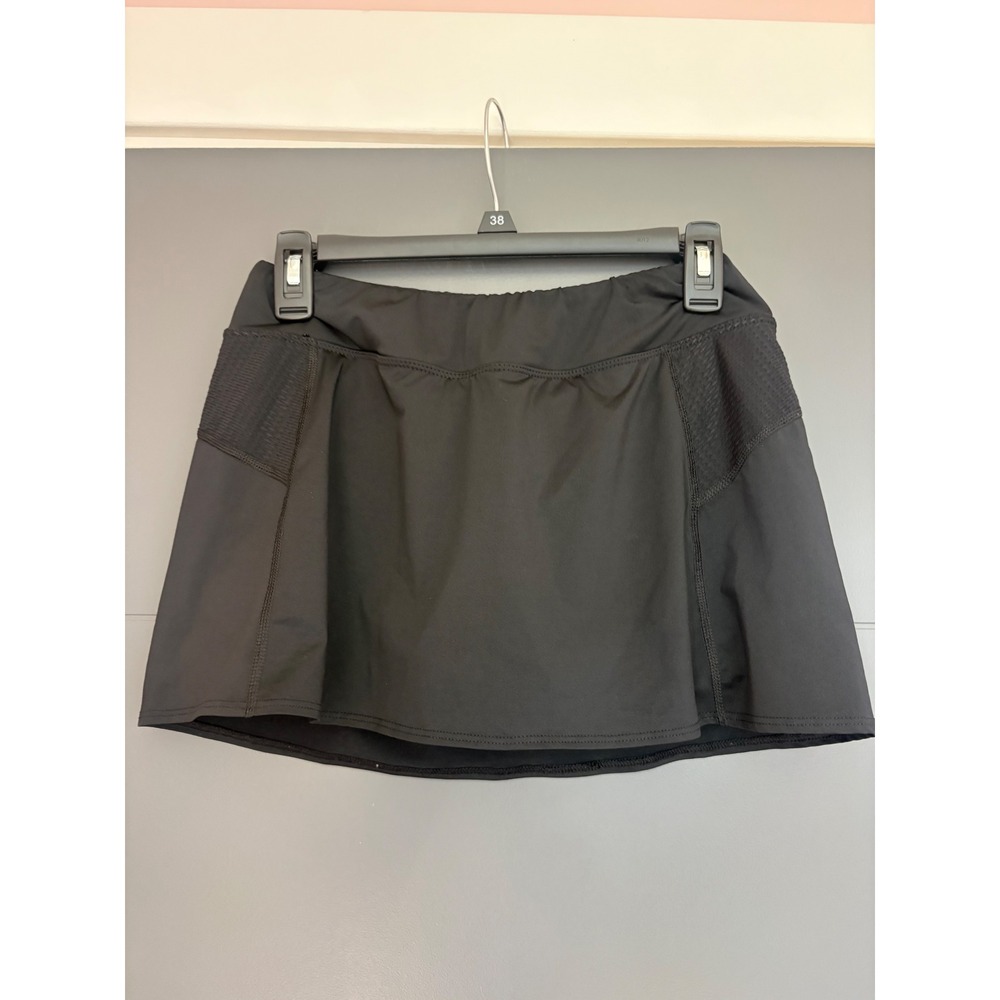 Augusta Sportswear Womens Black Active Skort Mesh Panel Athletic Skirt‎ Small